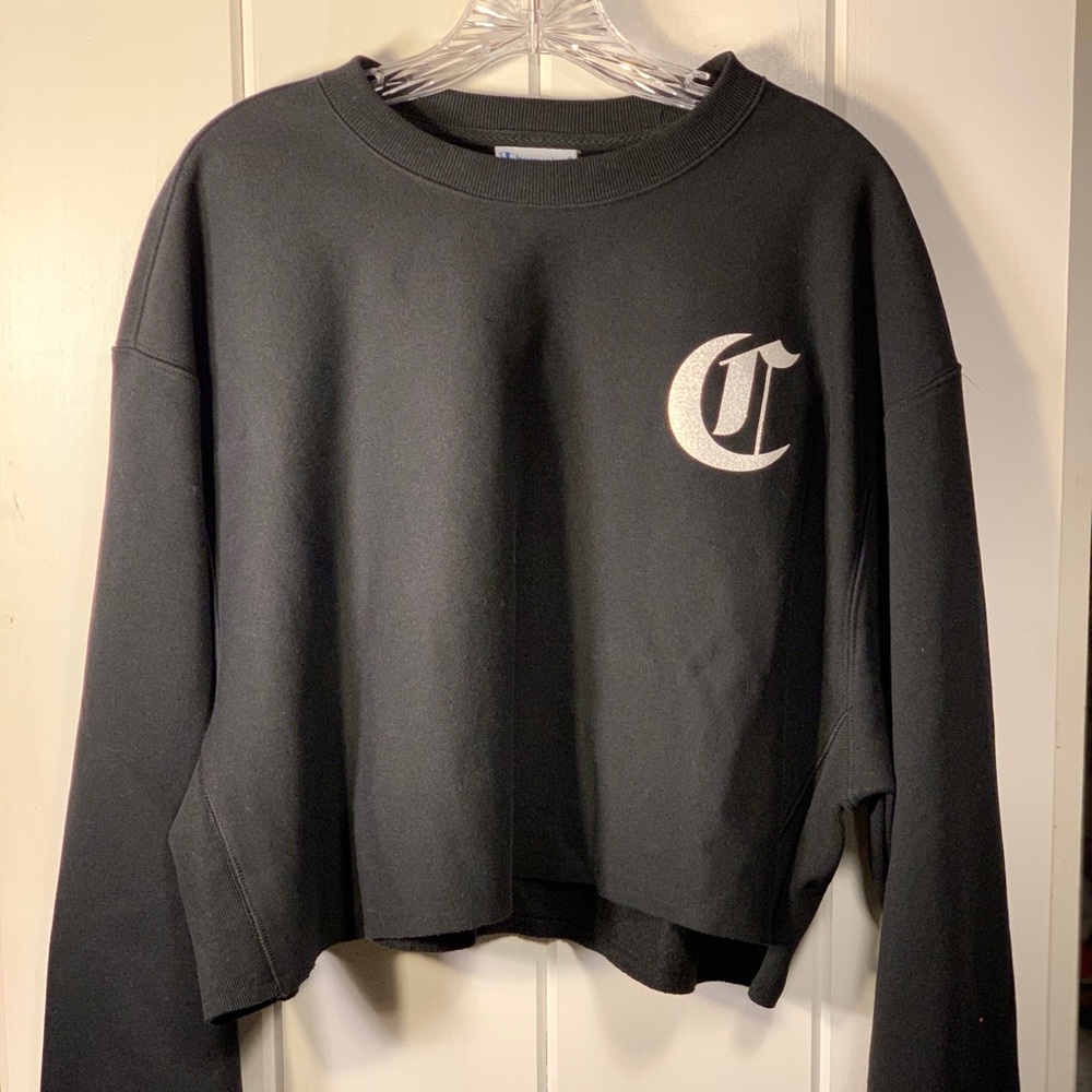 champion reverse weave cropped crewneck